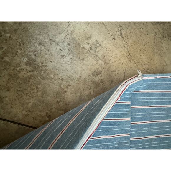 American Handmade Sleeping Bag for 18 in Girl Doll Blue White Red Hearts‎ Zips - Picture 6 of 6